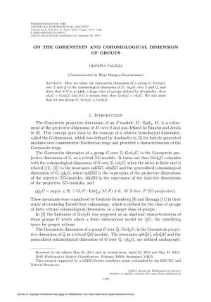 On the Gorenstein and Cohomological Dimension of Groups
