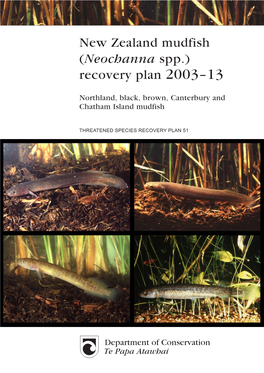 New Zealand Mudfish (Neochanna Spp.) Recovery Plan 2003–13