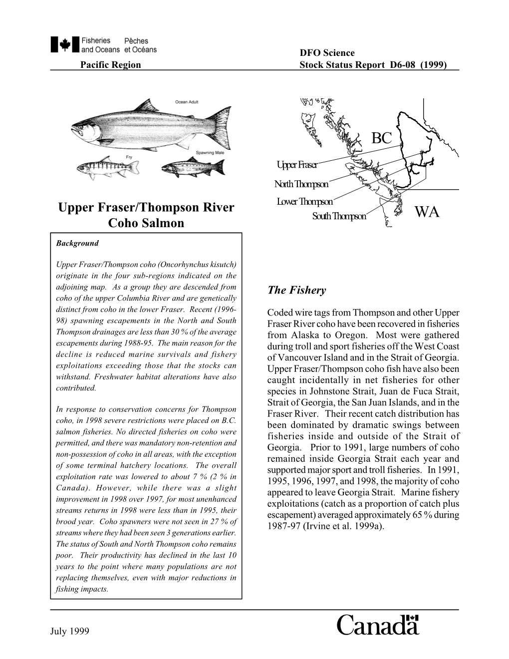 Upper Fraser/Thompson River Coho Salmon