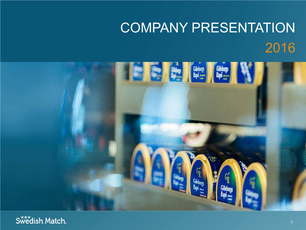 Company Presentation 2016