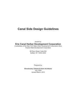 Canal Side Design Guidelines