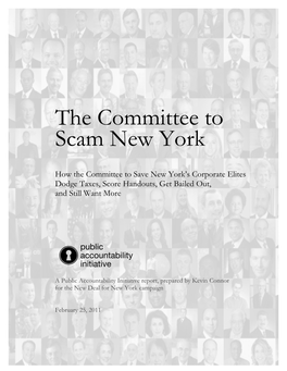 The Committee to Scam New York