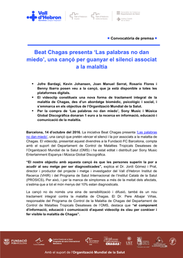 Beat Chagas Presenta 'Las Palabras No Dan Miedo'