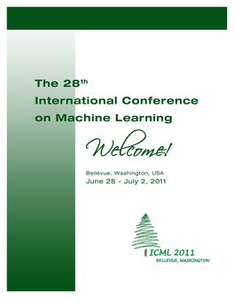 ICML 2011 Welcome Brochure