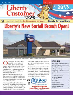Liberty Savings Bank Liberty’S New Sartell Branch Open!