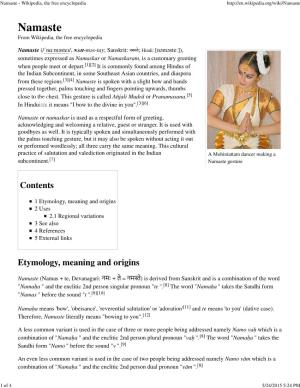 Namaste - Wikipedia, the Free Encyclopedia
