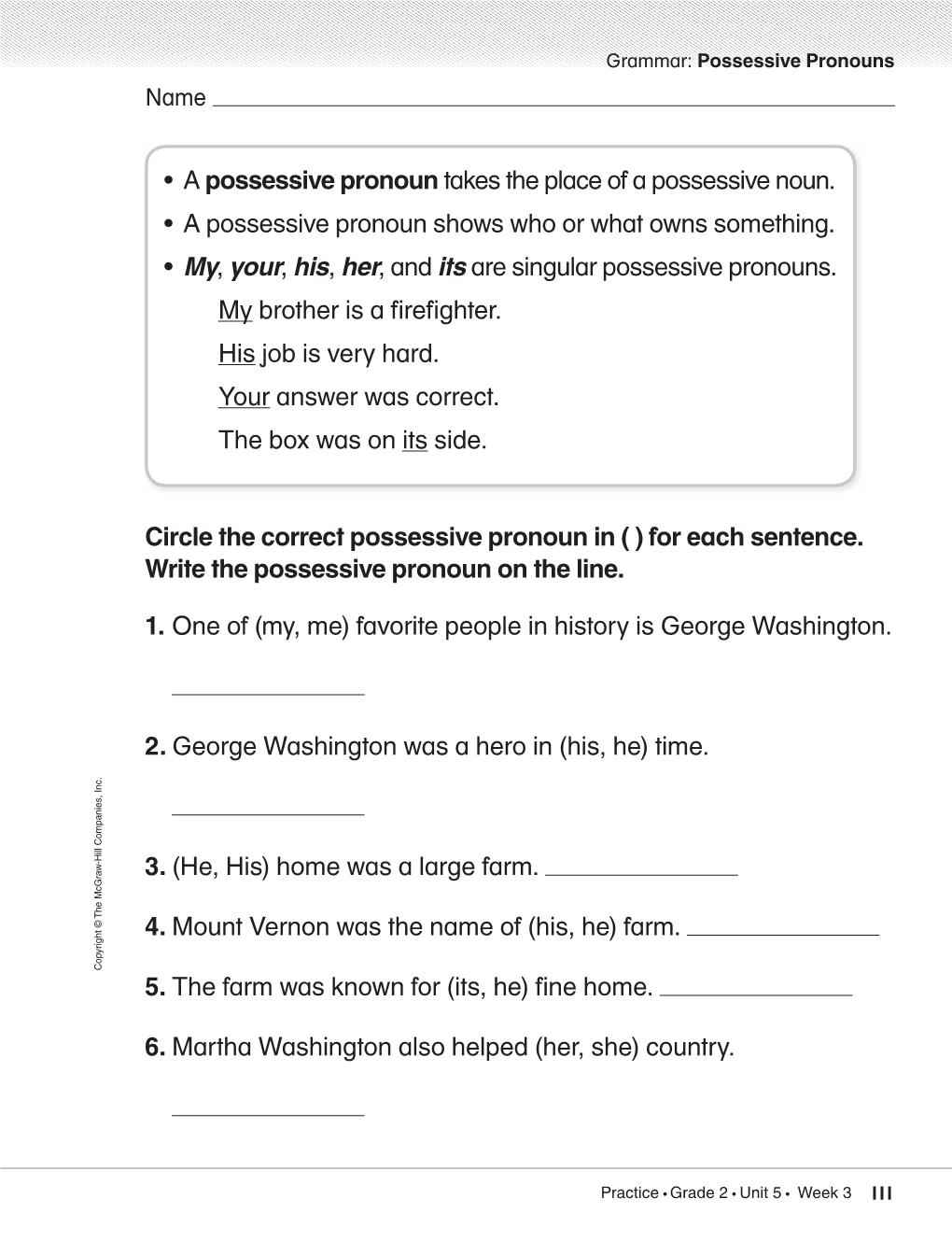 circle-the-correct-possessive-pronoun-in-for-each-sentence-write