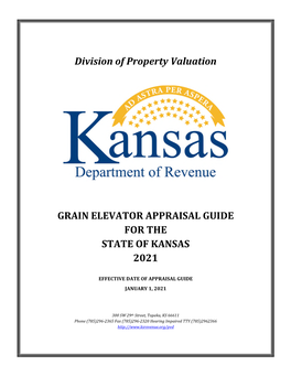 Division of Property Valuation GRAIN ELEVATOR APPRAISAL GUIDE