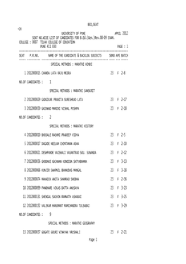 B.Ed.(Gen.)Rev.08-09 EXAM