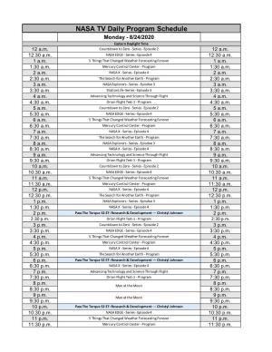 NASA TV Schedule for Web (Week of 8-24-2020)(1).Xlsx
