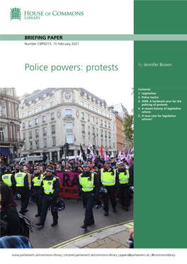 Police Powers: Protests