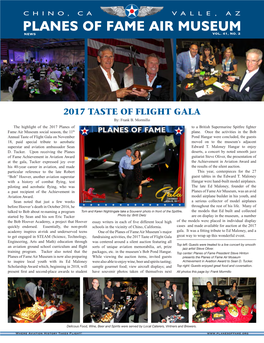 2017 TASTE of FLIGHT GALA TTBIGBIGHANHAN THANKSTHANKSKK YOYOUU TOTO TOTO OUR OURRECENTRECENT VOVOLULU DONORSDONORSNTNTEERSEERS By: Frank B