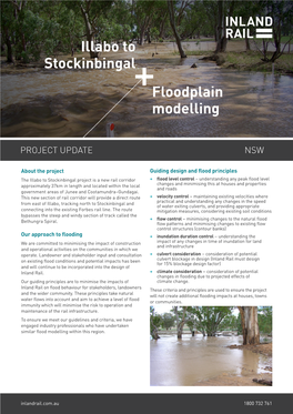 Illabo to Stockinbingal Flood Modelling Newsletter