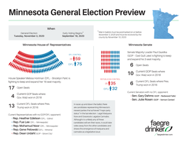 Minnesota General Election Preview