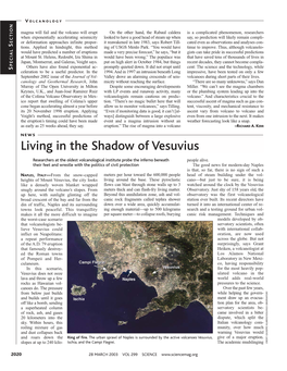 Living in the Shadow of Vesuvius