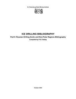 Russian Drilling Bibliography