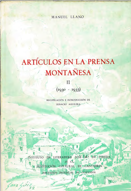 Artículos En La Prensa Montañesa II (1930-1933)