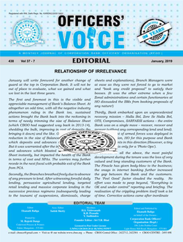 Officers' Voice, January 2019