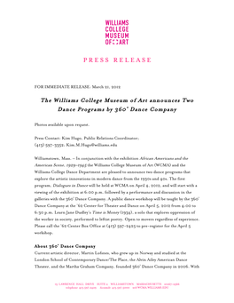 PDF 360 Dance Program Press Release