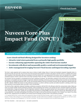 Nuveen Core Plus Impact Fund (NPCT1)