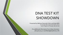 Dna Test Kit Showdown