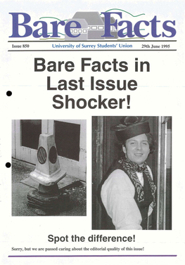 Bare Facts in Last Issue Shocker!