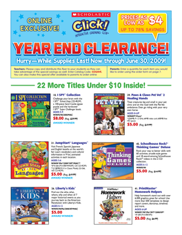 22 More Titles Under $10 Inside!