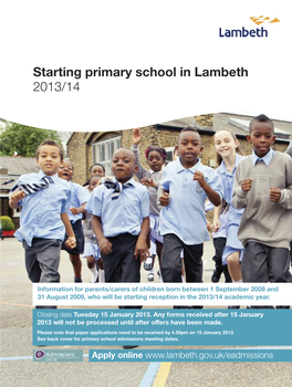 Lambeth Primary Schools