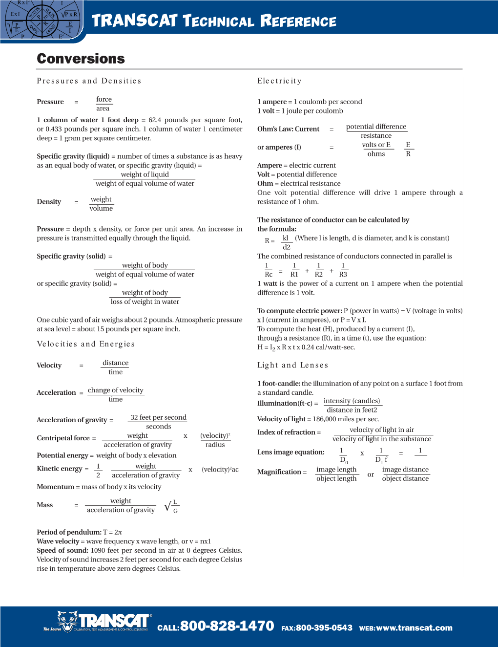 Conversions (PDF)