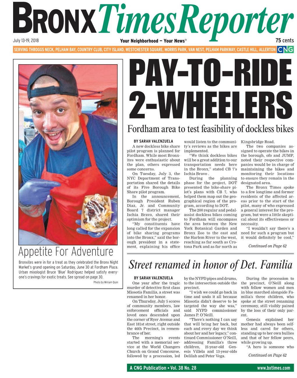 Bronx Times Reporter: July 13, 2018