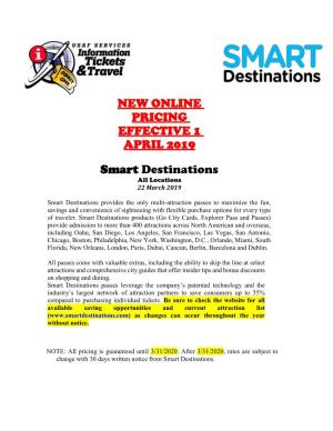 Smart Destinations All Locations 22 March 2019
