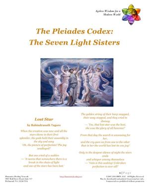 The Pleiades Codex: the Seven Light Sisters