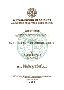 Cricket, Match Fixing, Azharuddin