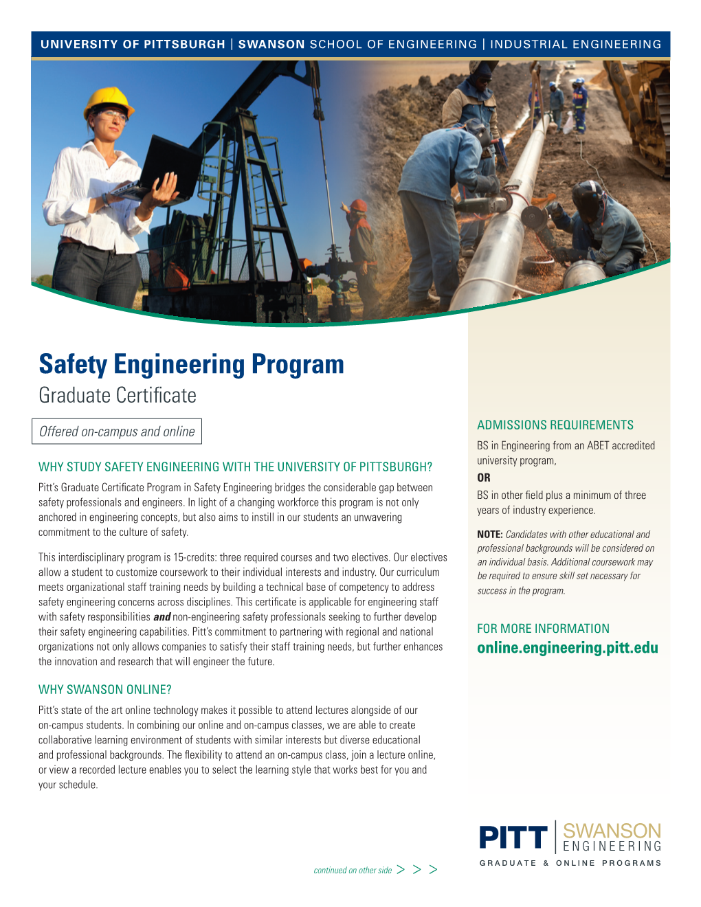 Safety Engineering Program Graduate Certificate