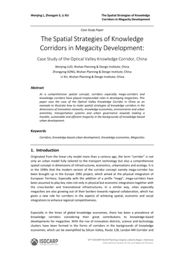 ECON the Corridor Strategies in the Megacity Development