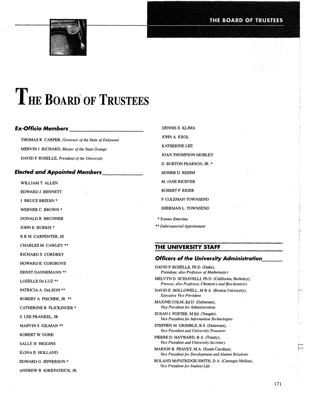The Board of Trustees