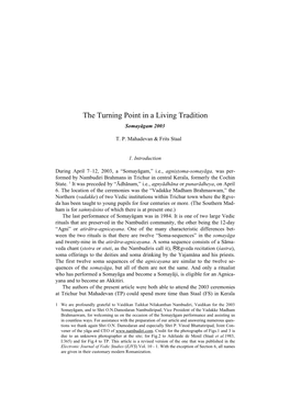 The Turning Point in a Living Tradition (PDF)