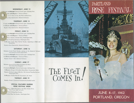 JUNE 8-17, 1962 PORTLAND, OREGON FE^Ti^Pllncenm