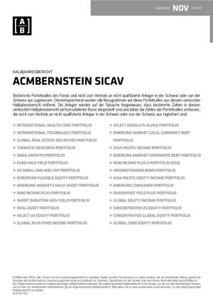 Acmbernstein Sicav