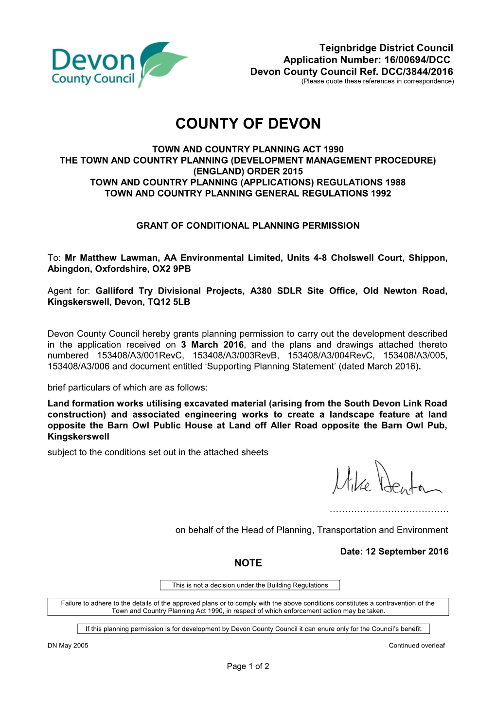 County of Devon