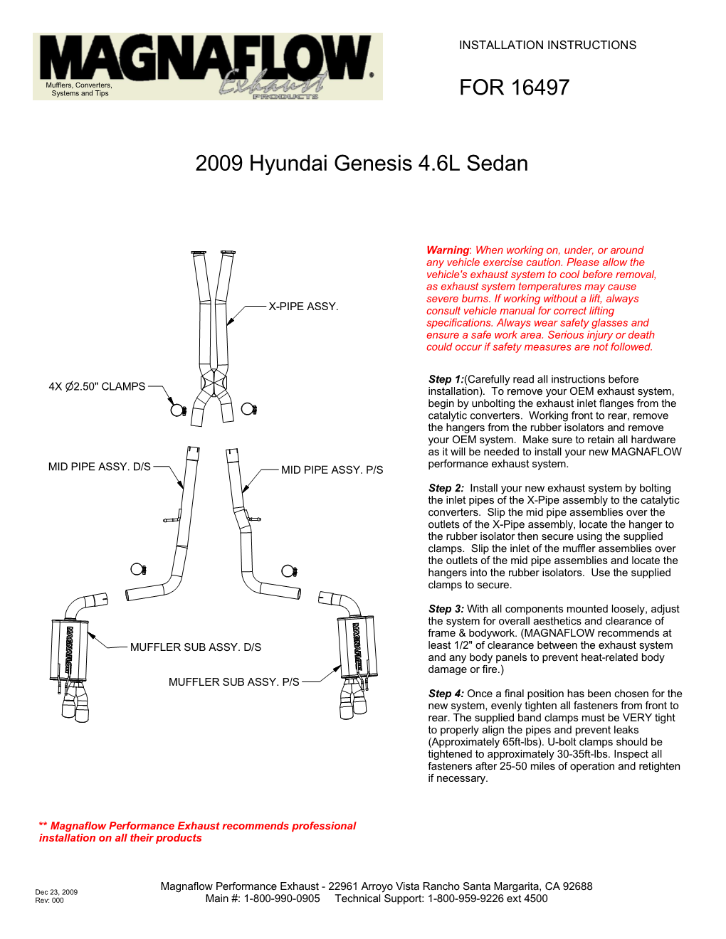2009 Hyundai Genesis 4.6L Sedan for 16497