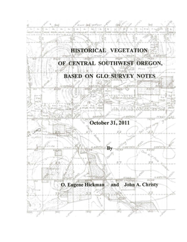Historical Vegetation of Central Southwest Oregon, Based on GLO