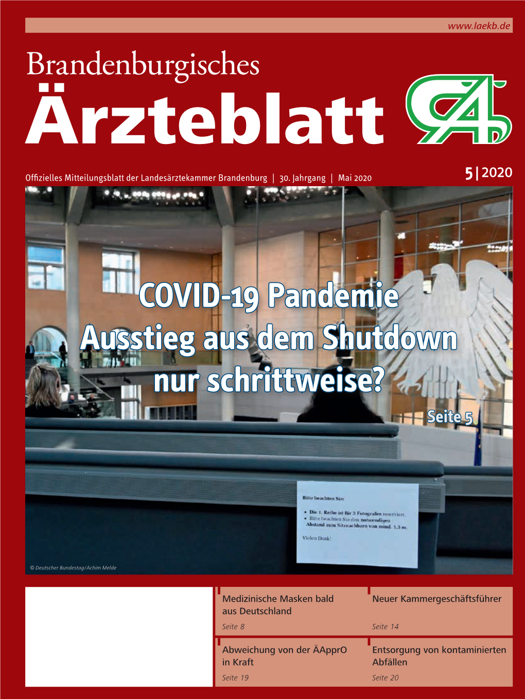 Brandenburgisches Ärzteblatt Ausgabe 05/2020