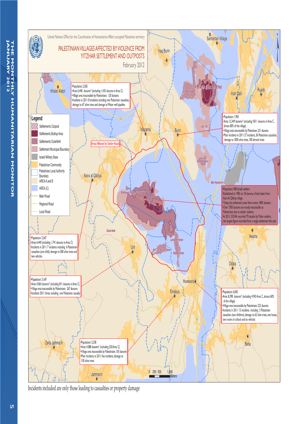 Palestinian Villages Affected by Violence from Yitzhar Settlement