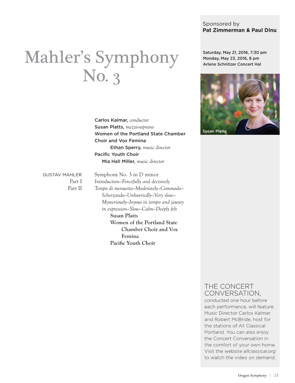 Mahler's Symphony No. 3