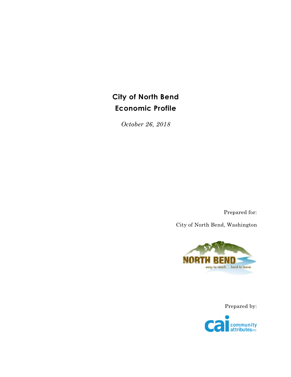 City of North Bend Economic Profile