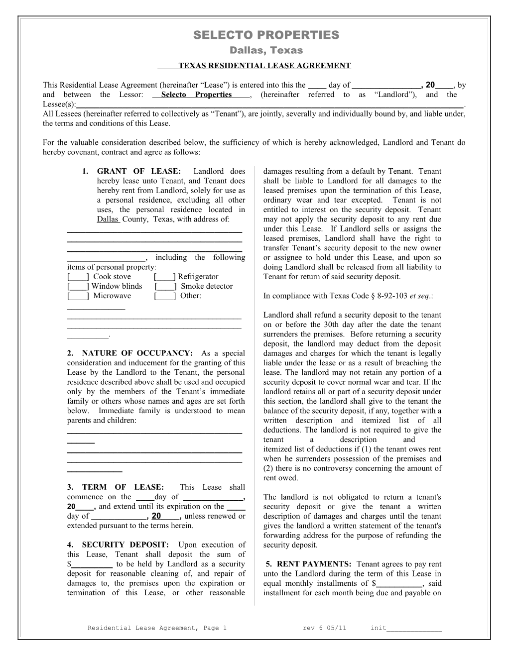 Residential Lease Agreement s1