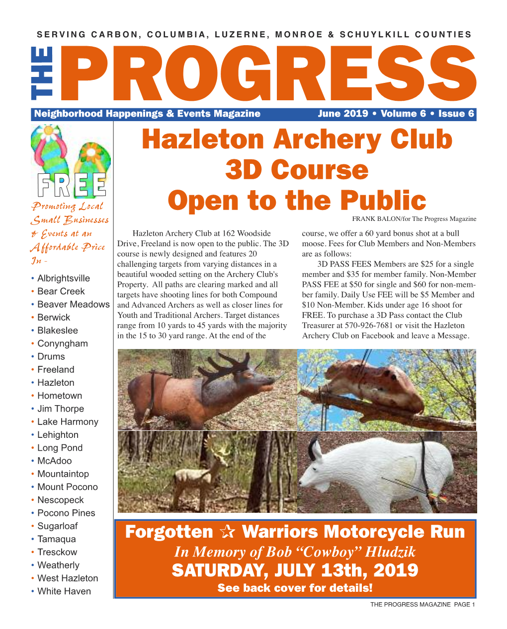 Hazleton Archery Club 3D Course Open to the Public