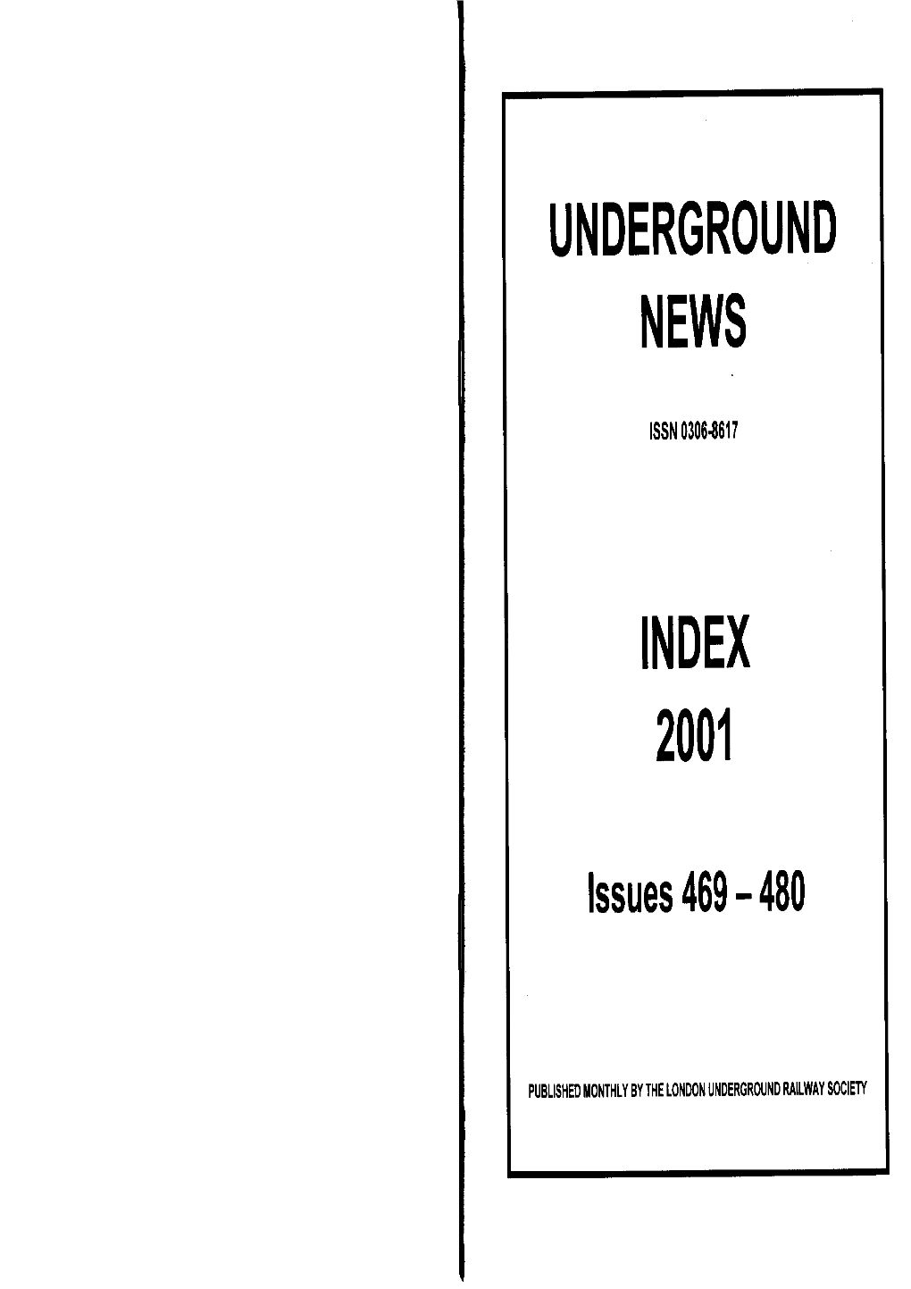 Underground News Index 2001