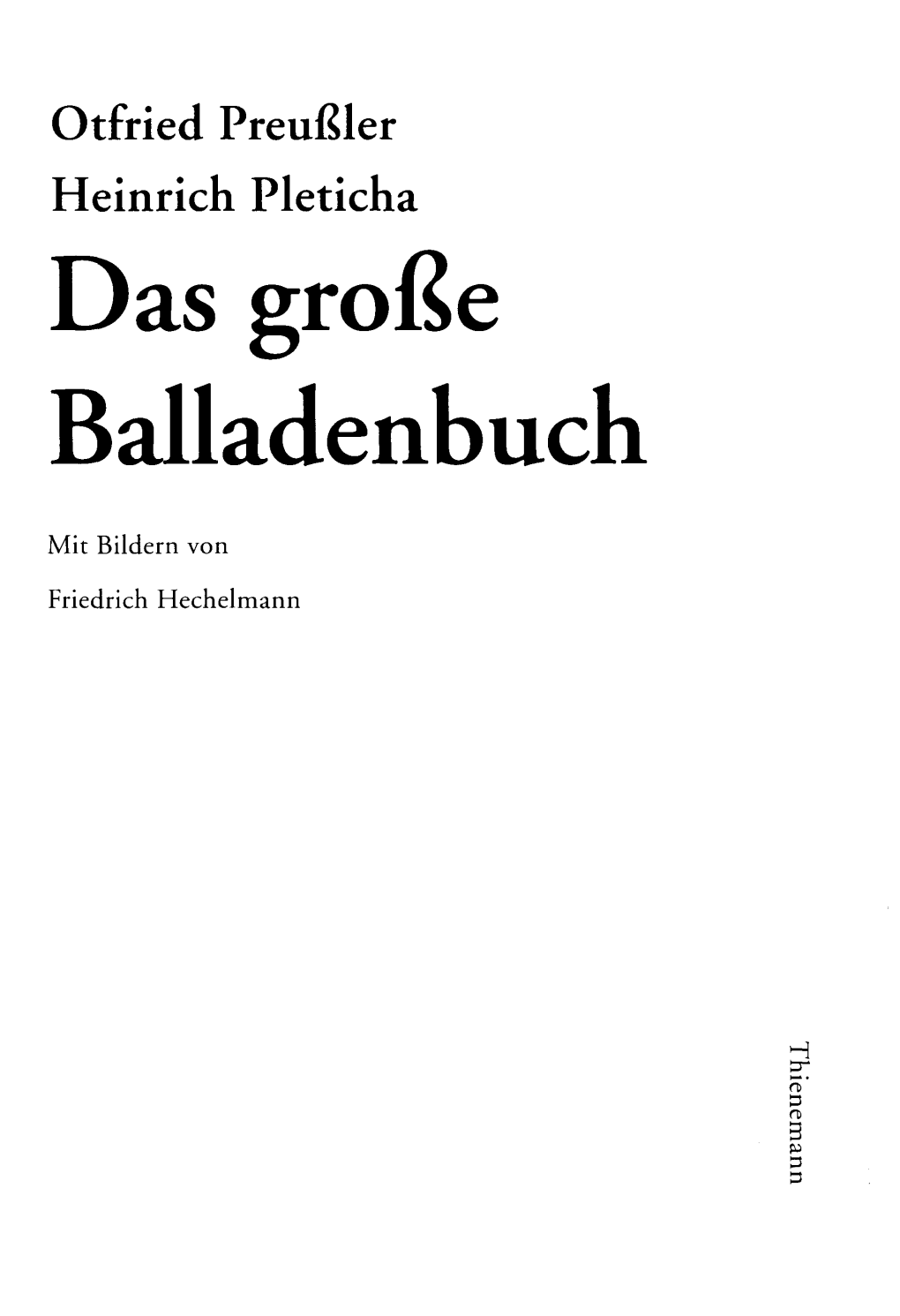 Das Große Balladenbuch